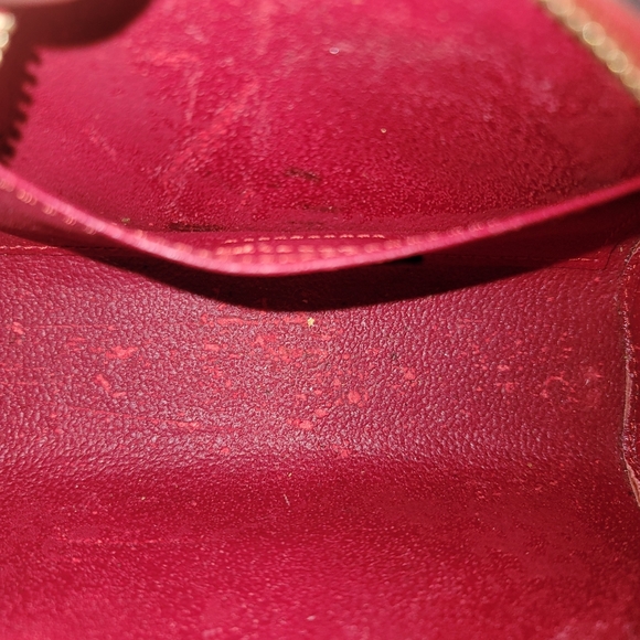 Louis Vuitton Epi Dauphine Jaune Red Clutch Toiletry Crossbody Bag Authentic - Picture 7 of 16